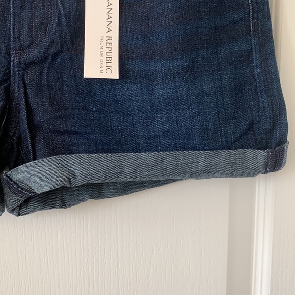 BANANA REPUBLIC Roll-up Premium Jean Shorts Size 29 New With Tag - Picture 6 of 12